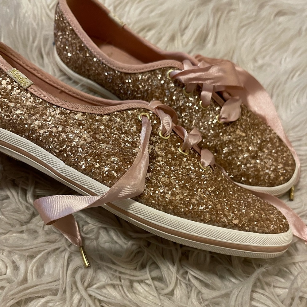 Pink | Glitter | Kate Spade | Keds - Picture 3 of 12